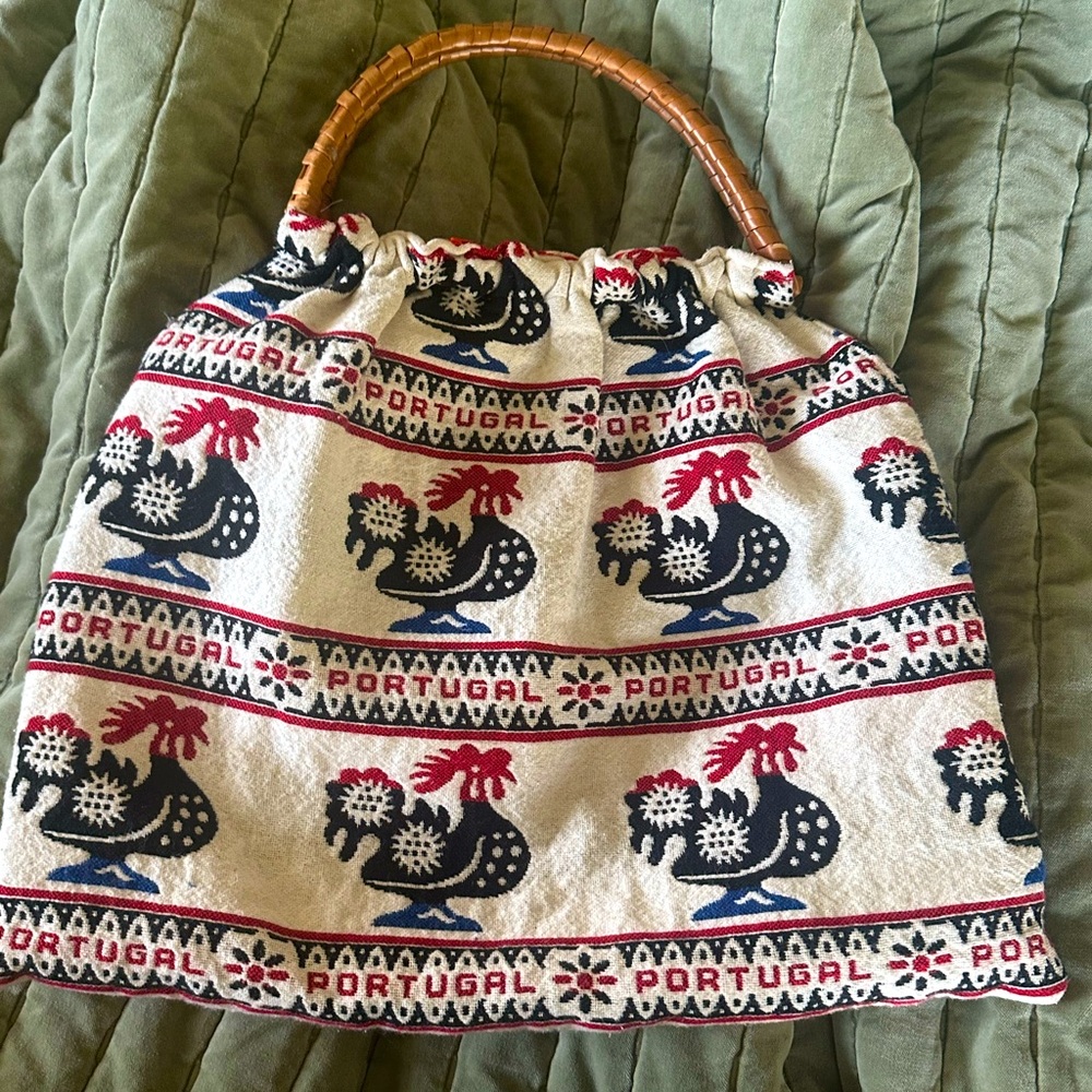 Portugal Rooster Woven Tote Bag